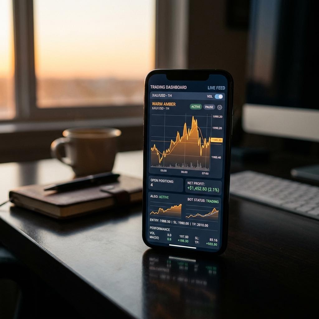 Havenmark KI Handelsplattform Dashboard auf Smartphone